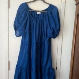 VELVET by GRAHAM AND SPENCER BLUE DRESS
